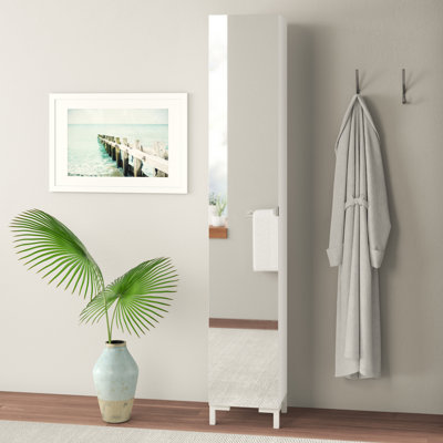 ClearAmbient 33,5 x 195,5 cm Verspiegelter Wäscheschrank & Bewertungen